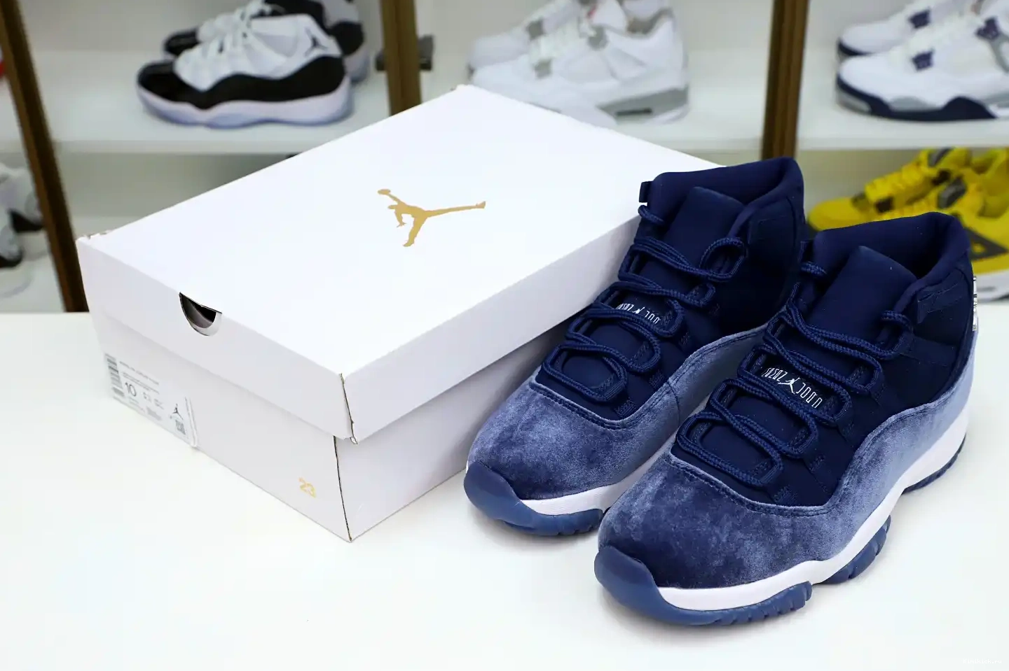 NAVY JORDAN AIR 11 MIDNIGHT RETRO Kimikick 0615